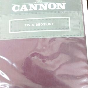 Cannon Twin Bed Skirt Plum Minimalist